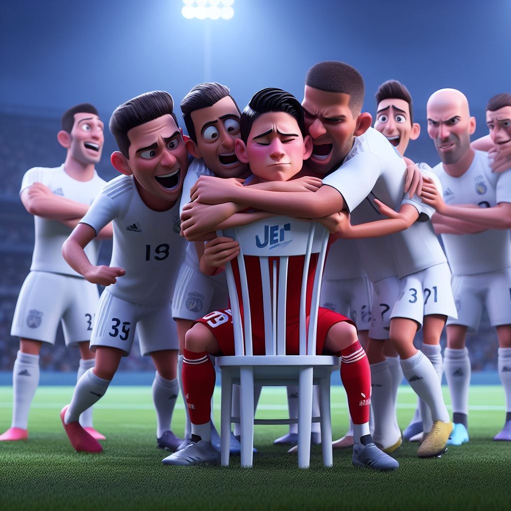 Imagen creada con inteligencia artificial de James Rodríguez Estilo Disney