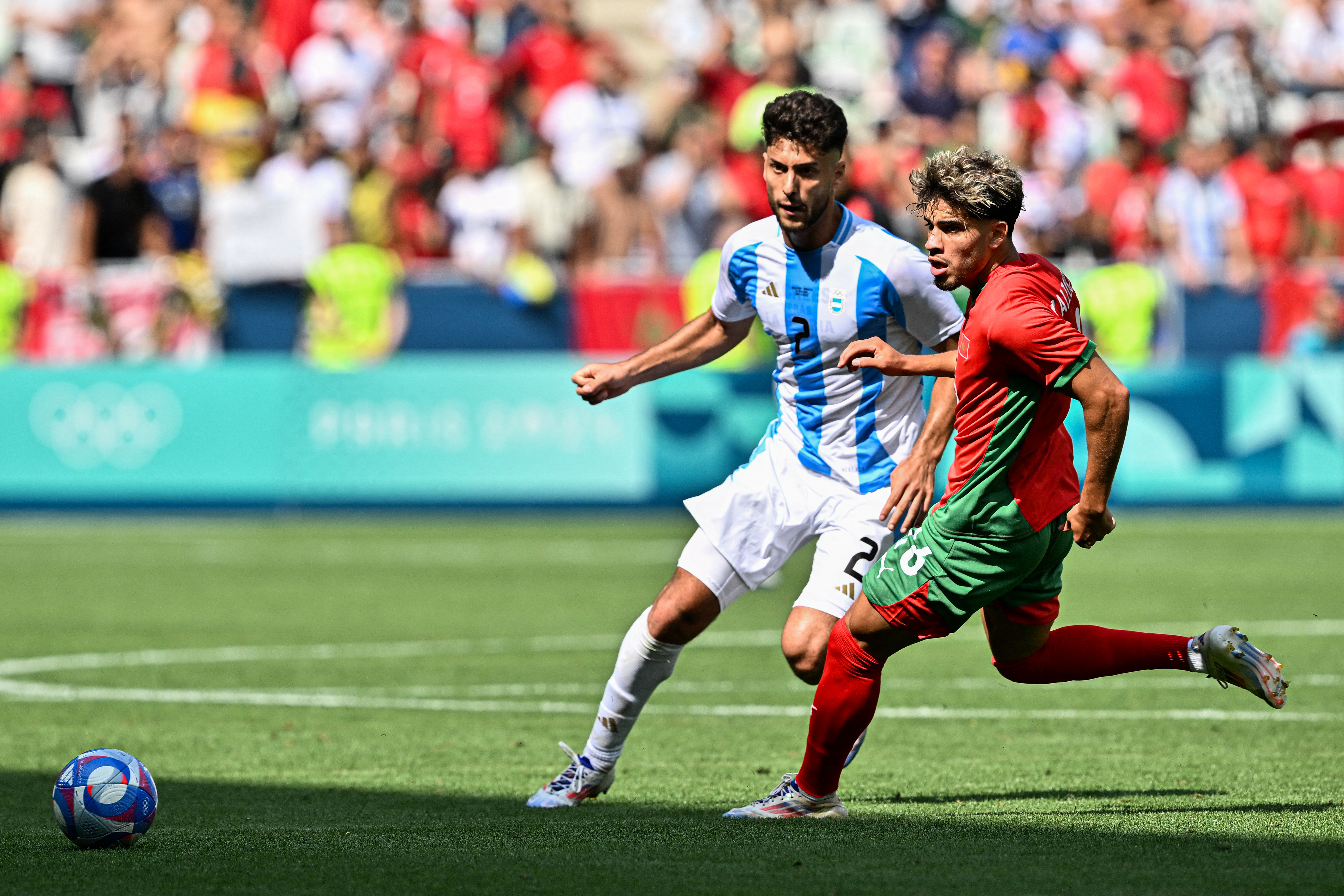 Marruecos derrotó 2-1 a Argentina en su debut en los Juegos Olímpicos de París