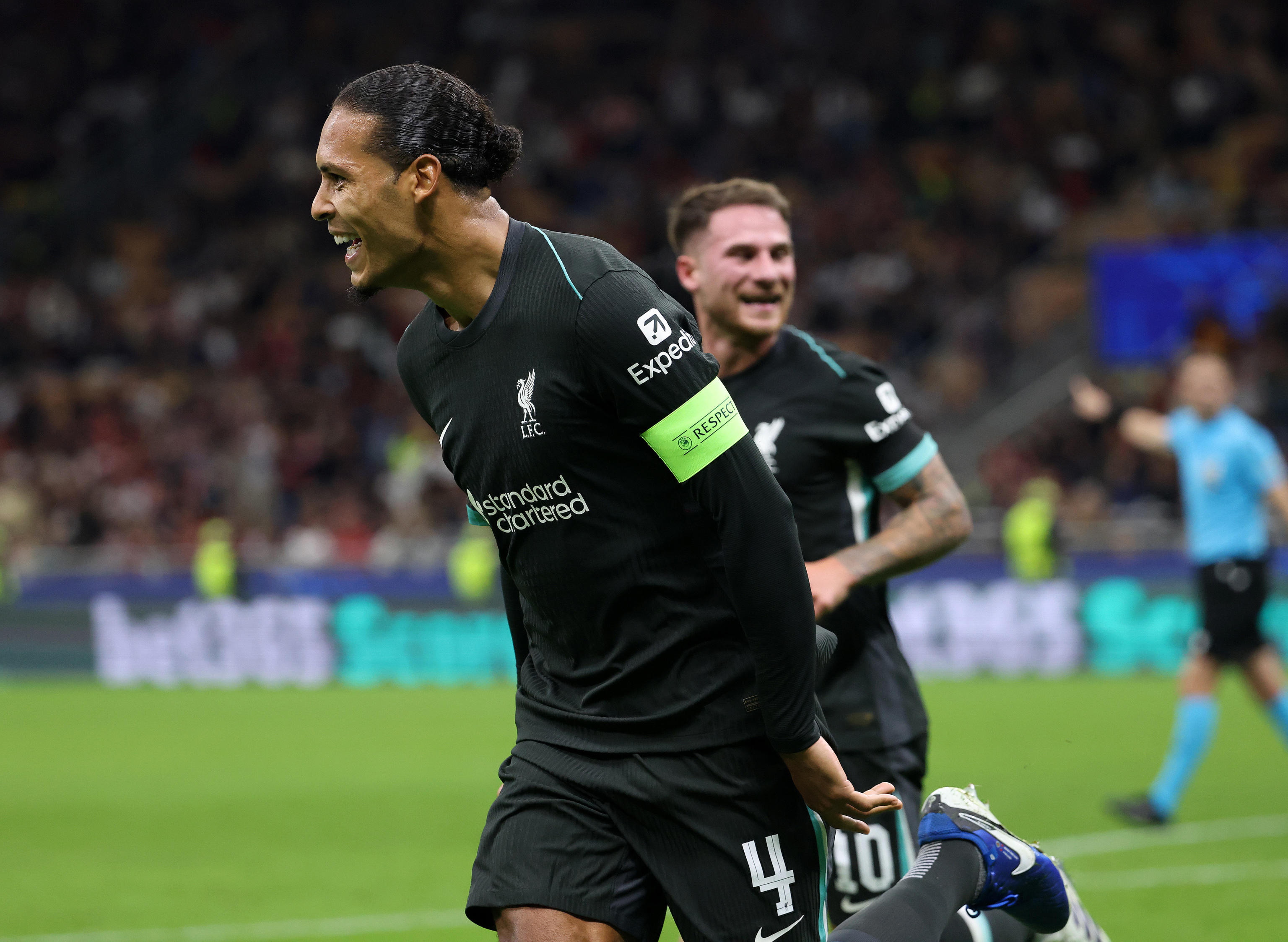 Lucho Díaz jugó los últimos 25 minutos en el triunfo de Liverpool en Milán