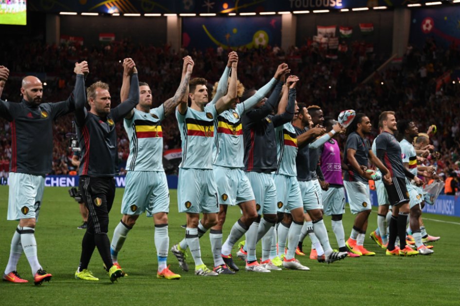 Bélgica goleó 4-0 a Hungría y se clasificó a los cuartos de la Euro