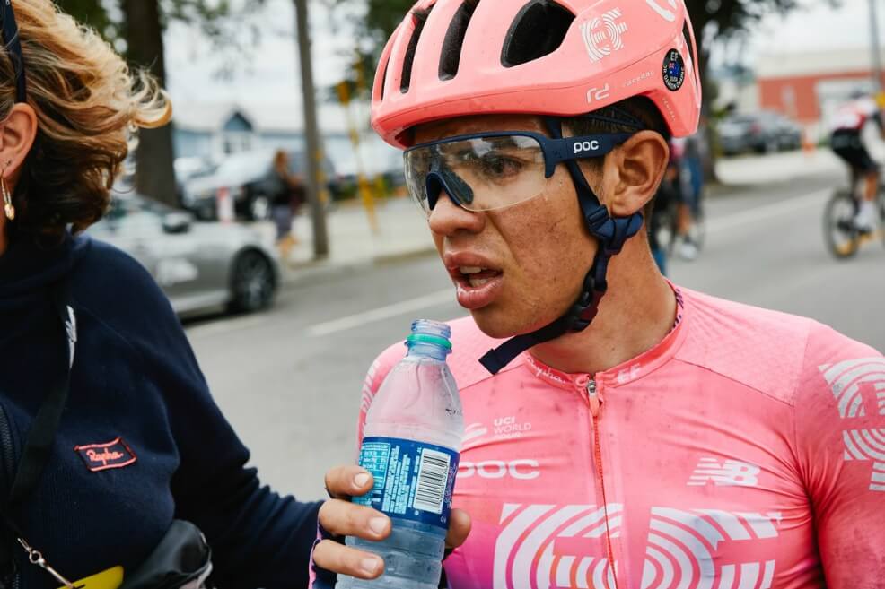 Sergio Higuita, tercero en la quinta etapa del Tour de California y el mejor colombiano en la general