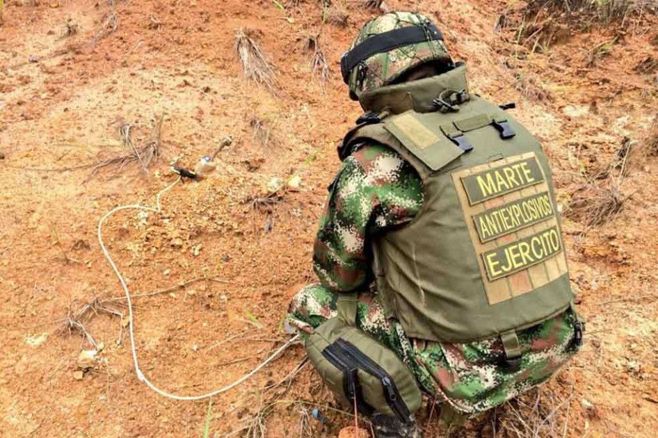 Encuentran caleta con 1.500 kilos de explosivos del ELN en el Cauca