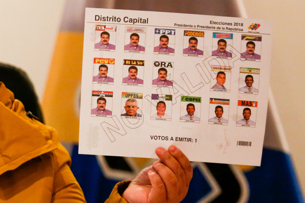 Maduro aparece 10 veces en el tarjetón de las elecciones presidenciales