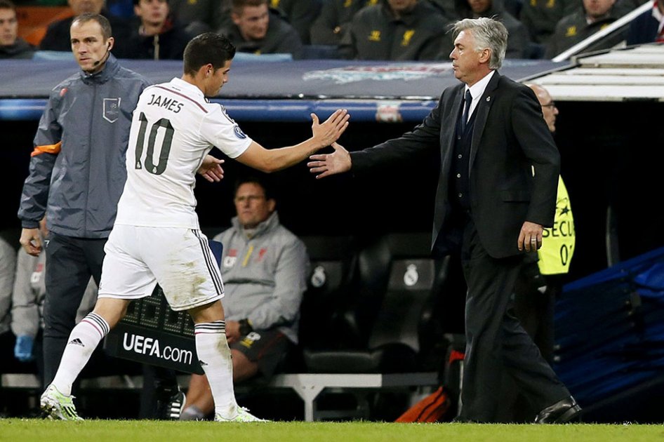 Carlo Ancelotti: James o Isco, uno de los dos no será titular