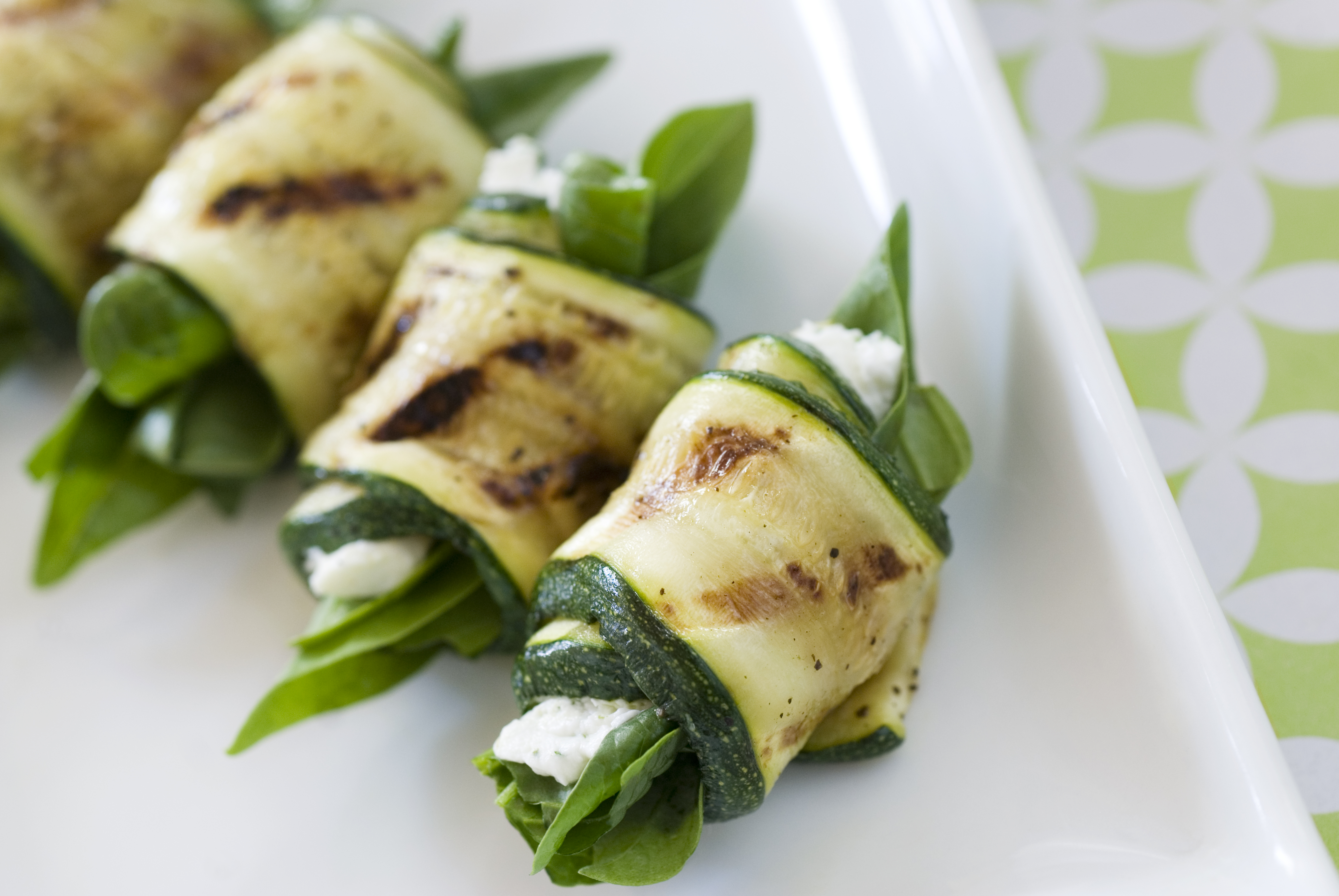 Rollos de zucchini