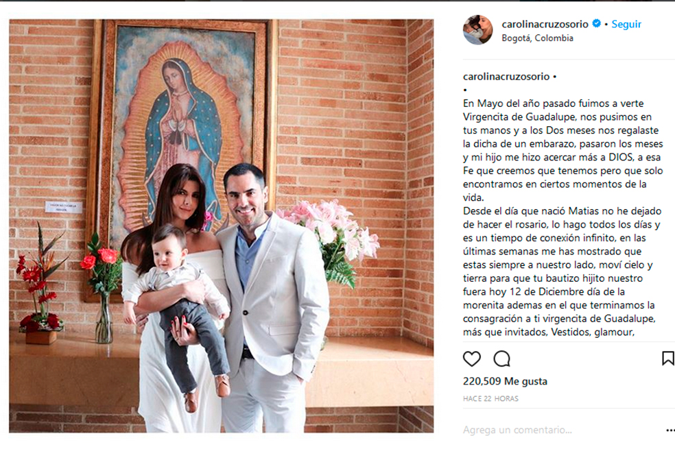 Tomada de Instagram.com/carolinacruzosorio
