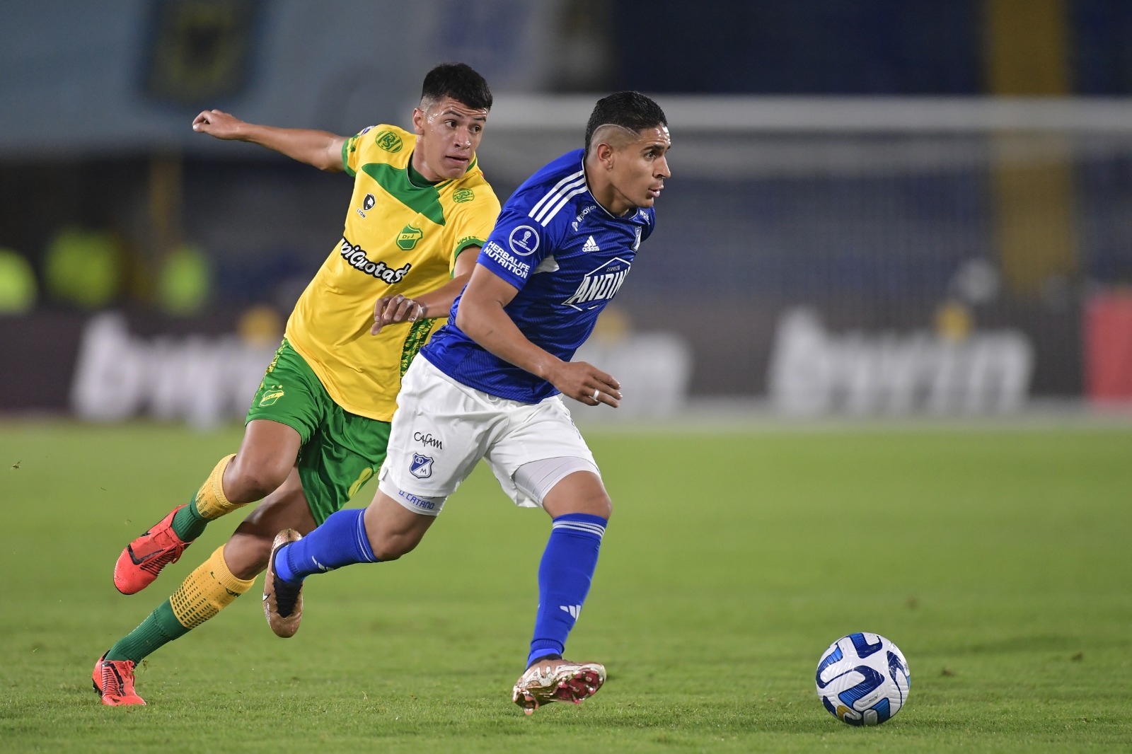 Daniel Cataño de Millonarios fue uno de los jugadores más destacados del encuentro frente a Defensa y Justicia por la primera fecha del Grupo F de la Copa Sudamericana.