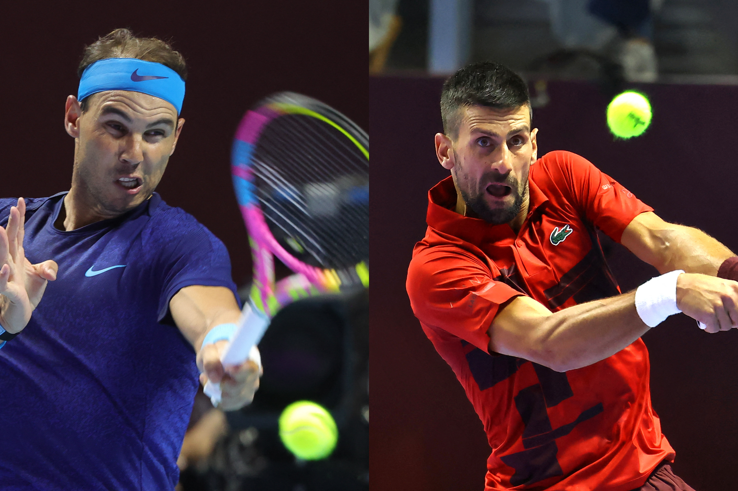 Rafael Nadal y Novak Djokovic, dos leyendas del tenis mundial.