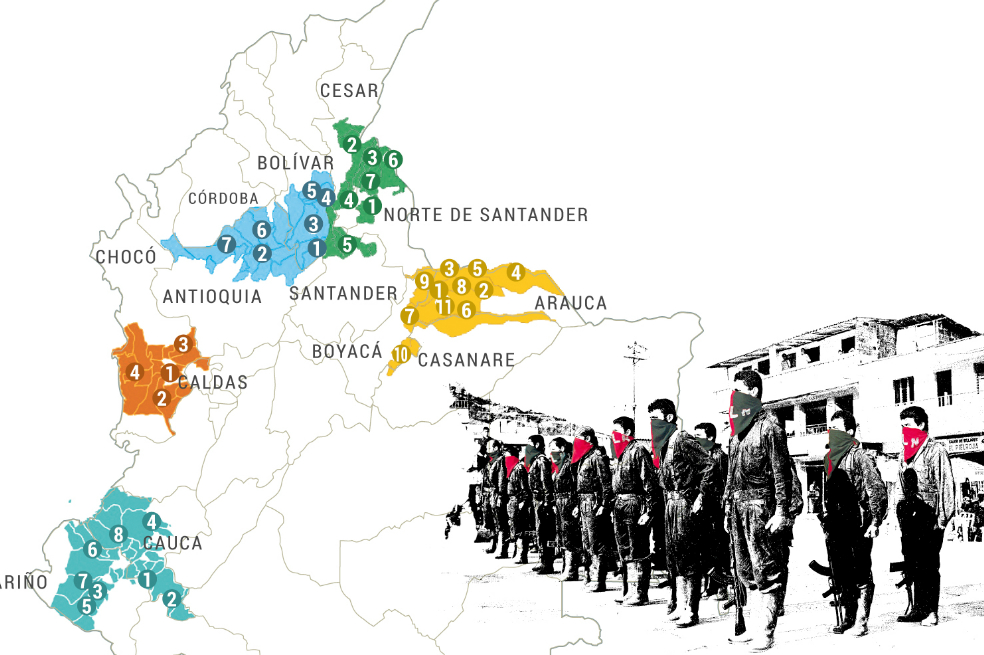 Estos son los municipios de las antiguas Farc que ocupó el Eln