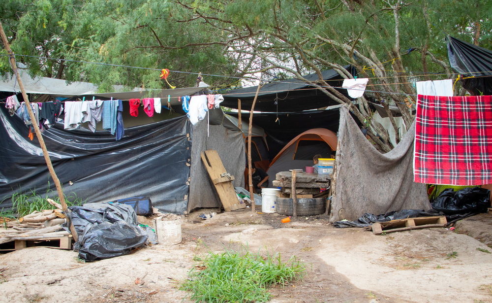 En fotos: la delicada situación de los migrantes atrapados en un campo mexicano