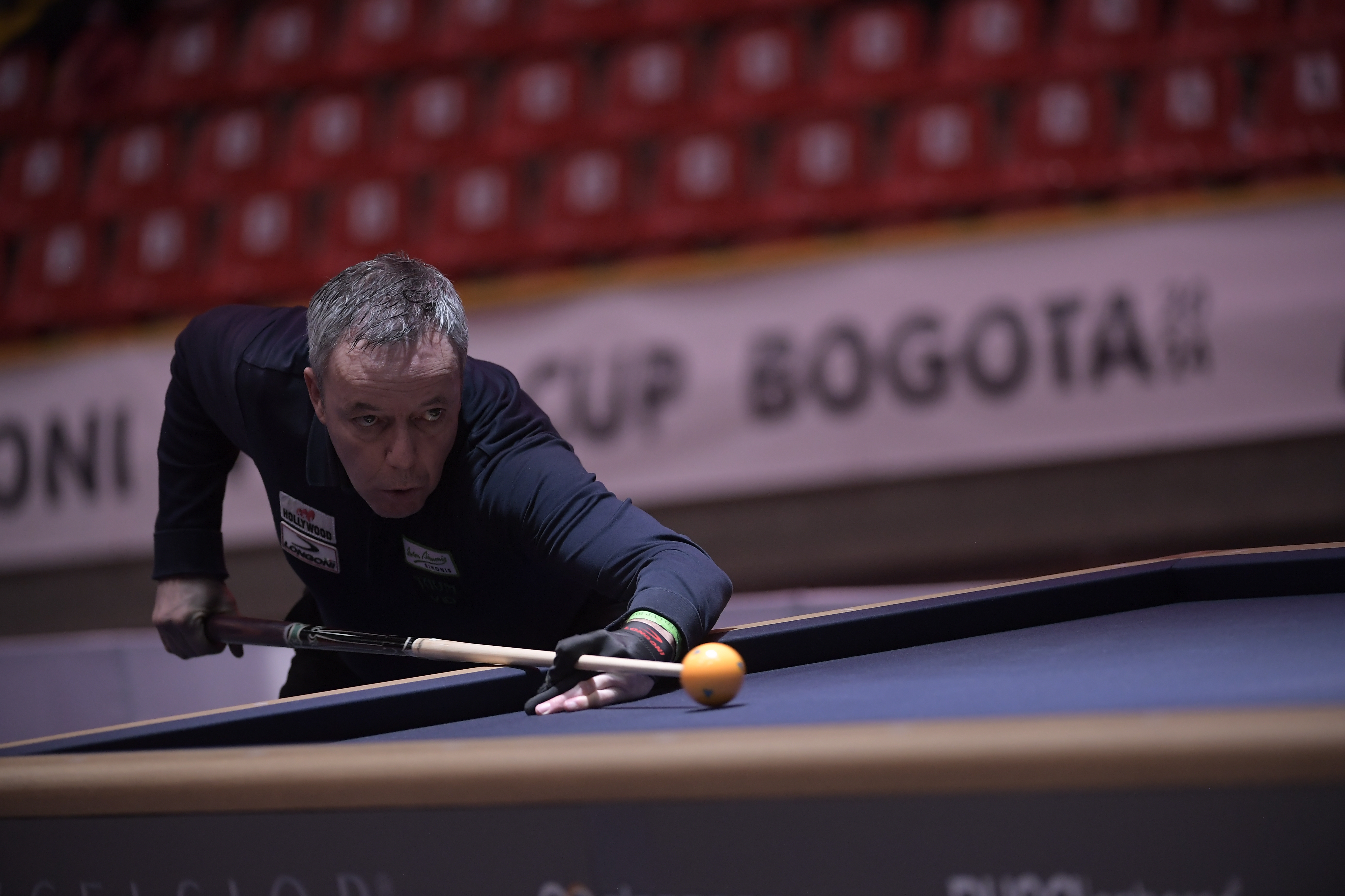 Billarista neerlandés en la Copa Mundo de Billar 2024 que se realizó en el coliseo El Salitre de Bogotá.