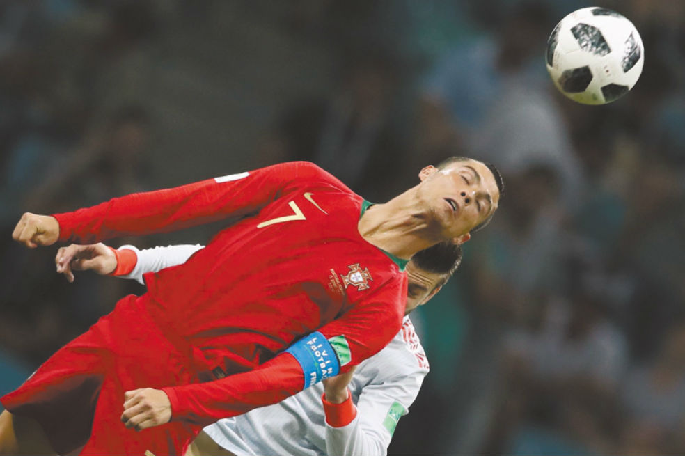 La selección de España no pudo con Cristiano Ronaldo