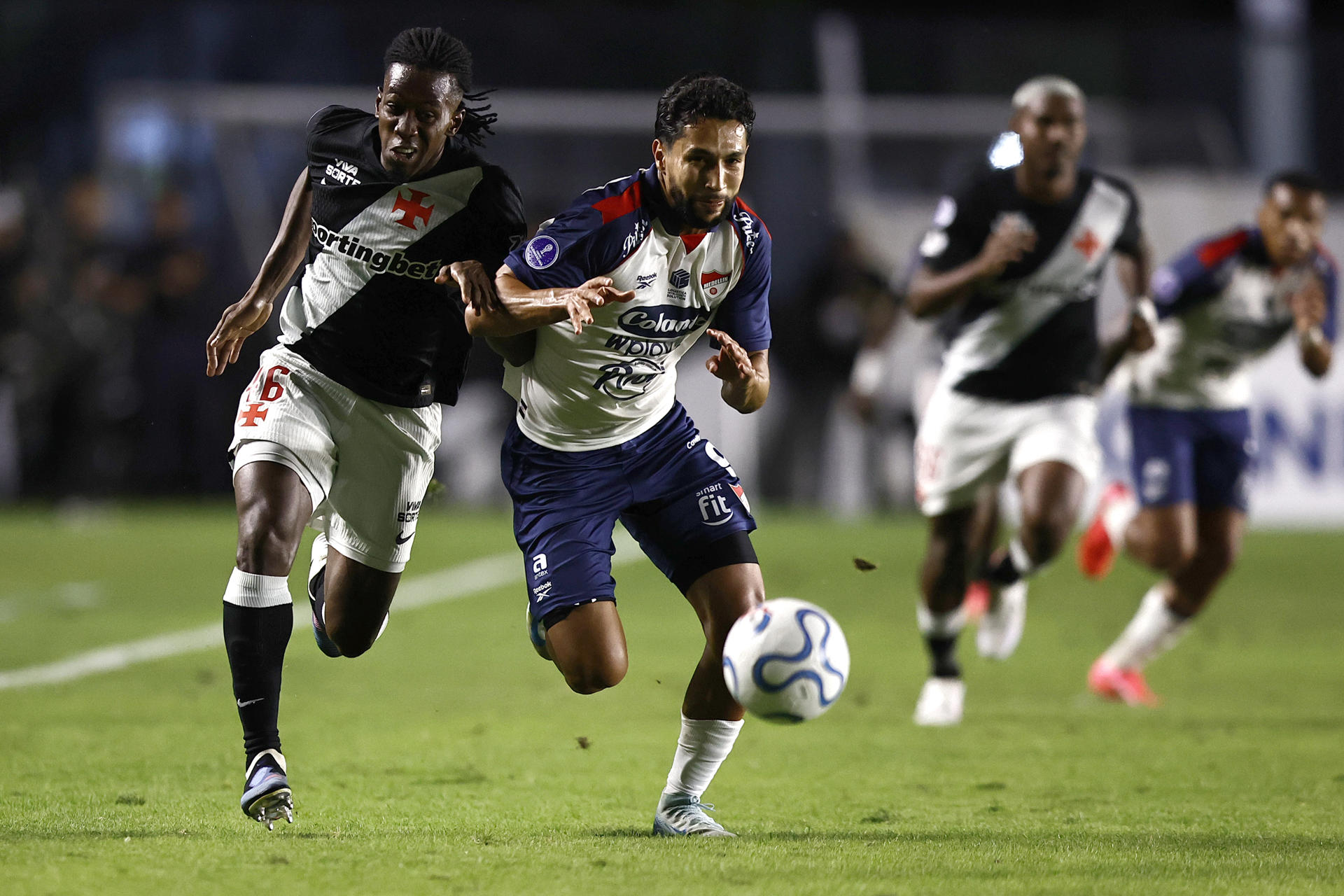 Medellín no pudo en Brasil: perdió con Vasco da Gama y quedó eliminado de la Sudamericana