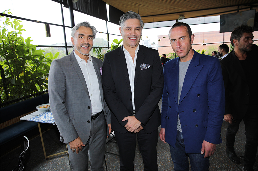 Jorge Sanabria, Christian Salazar y Francisco Leal