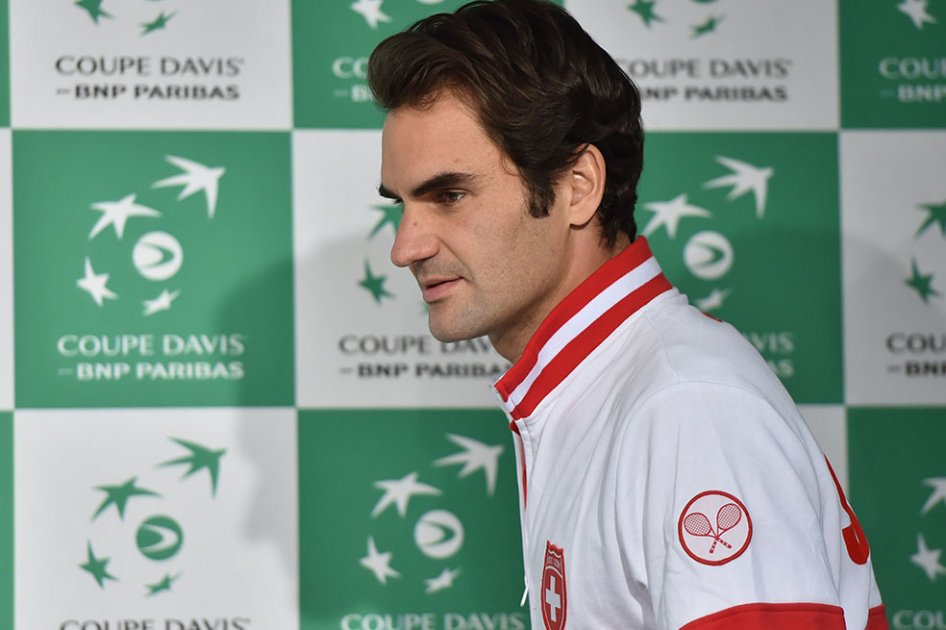 Roger Federer, finalista con Suiza en la Copa Davis. Foto: AFP