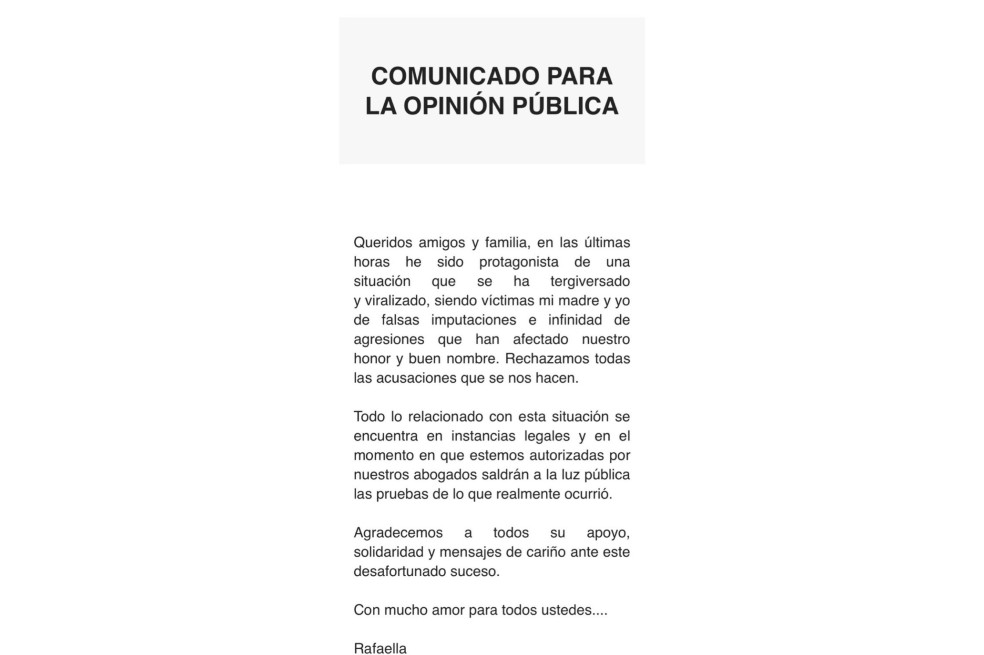 Comunicado