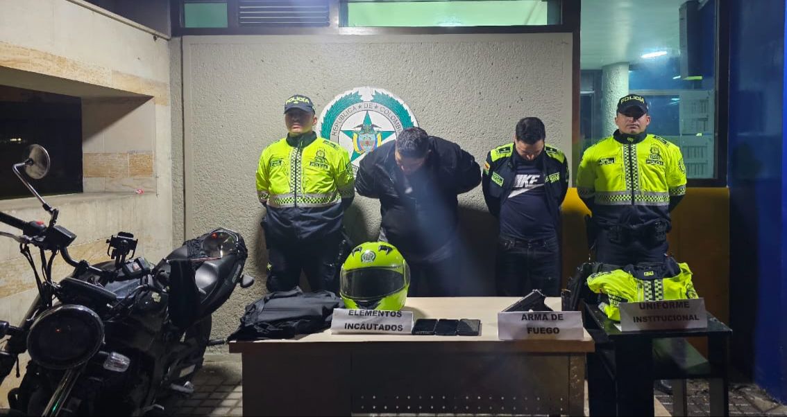 Capturan a falsos policías que realizaban “puestos de control” en Suba