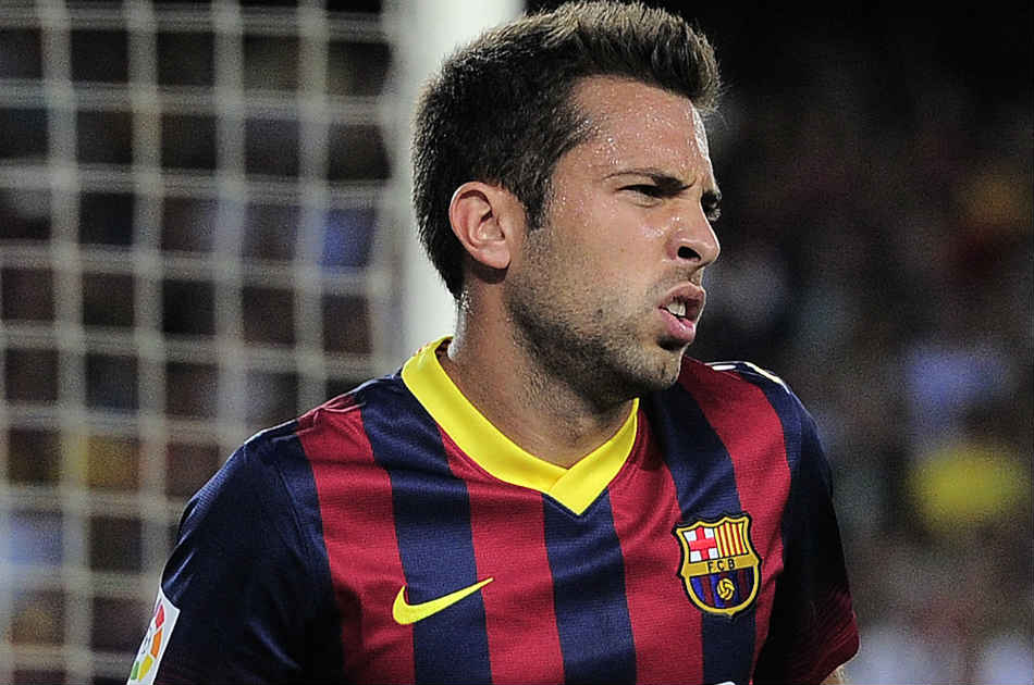 Jordi Alba se lesionó en el partido Barcelona vs Sevilla
