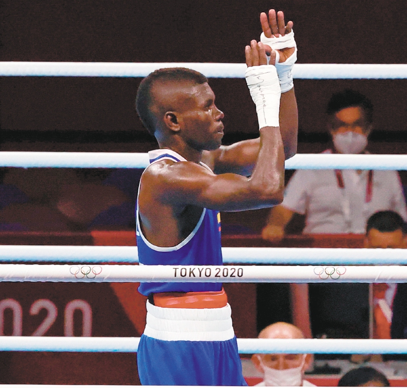 Yuberjen Martínez se metió en los cuartos de final del boxeo en Tokio 2021