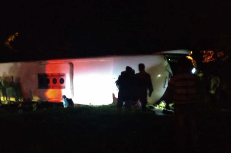 Accidente de autobus en Cartago, Valle, deja seis muertos y más de 30 heridos