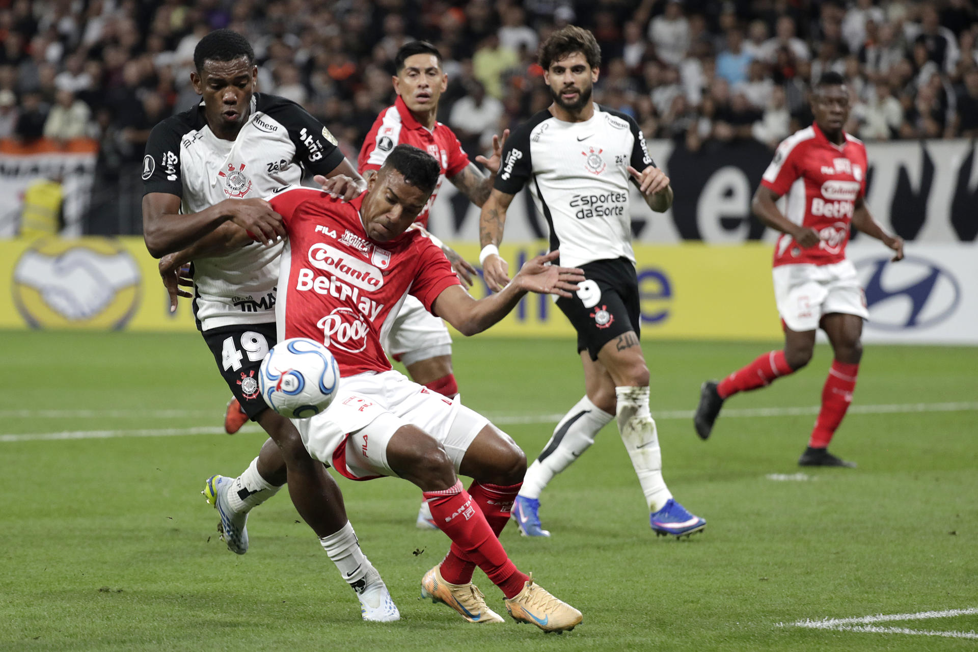 Santa Fe se complica: cayó 2-0 contra Corinthians en la Copa Libertadores