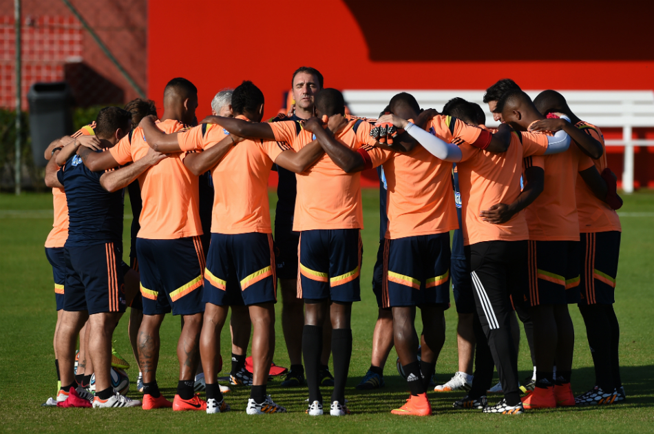 Colombia realizó el último entrenamiento antes de su viaje a Brasilia