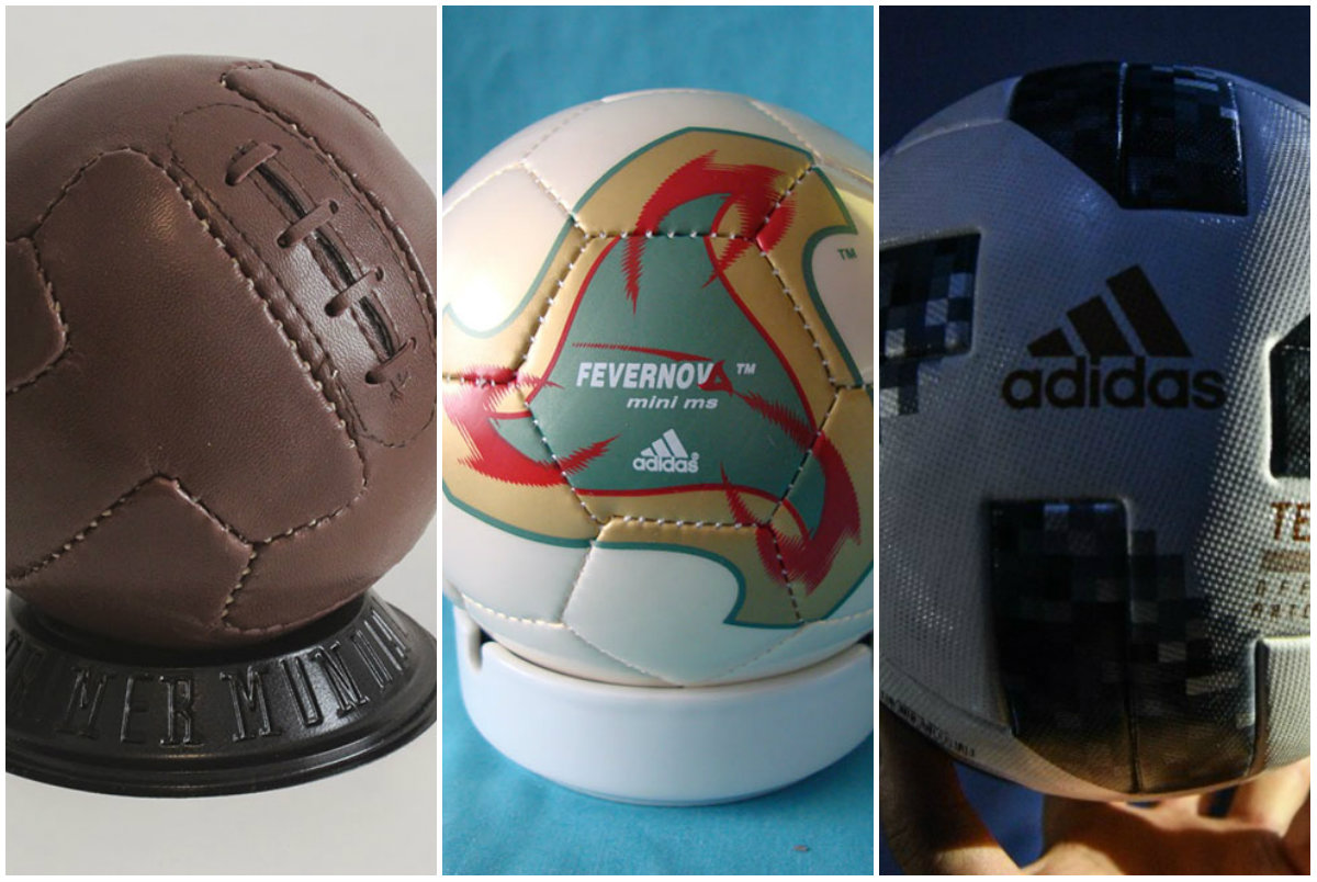 Los 21 balones utilizados en la historia de los mundiales
