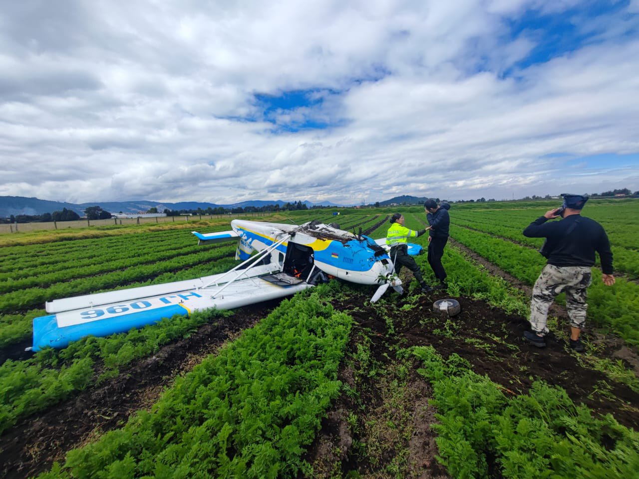Una avioneta se estrelló cerca del aeropuerto de Guaymaral