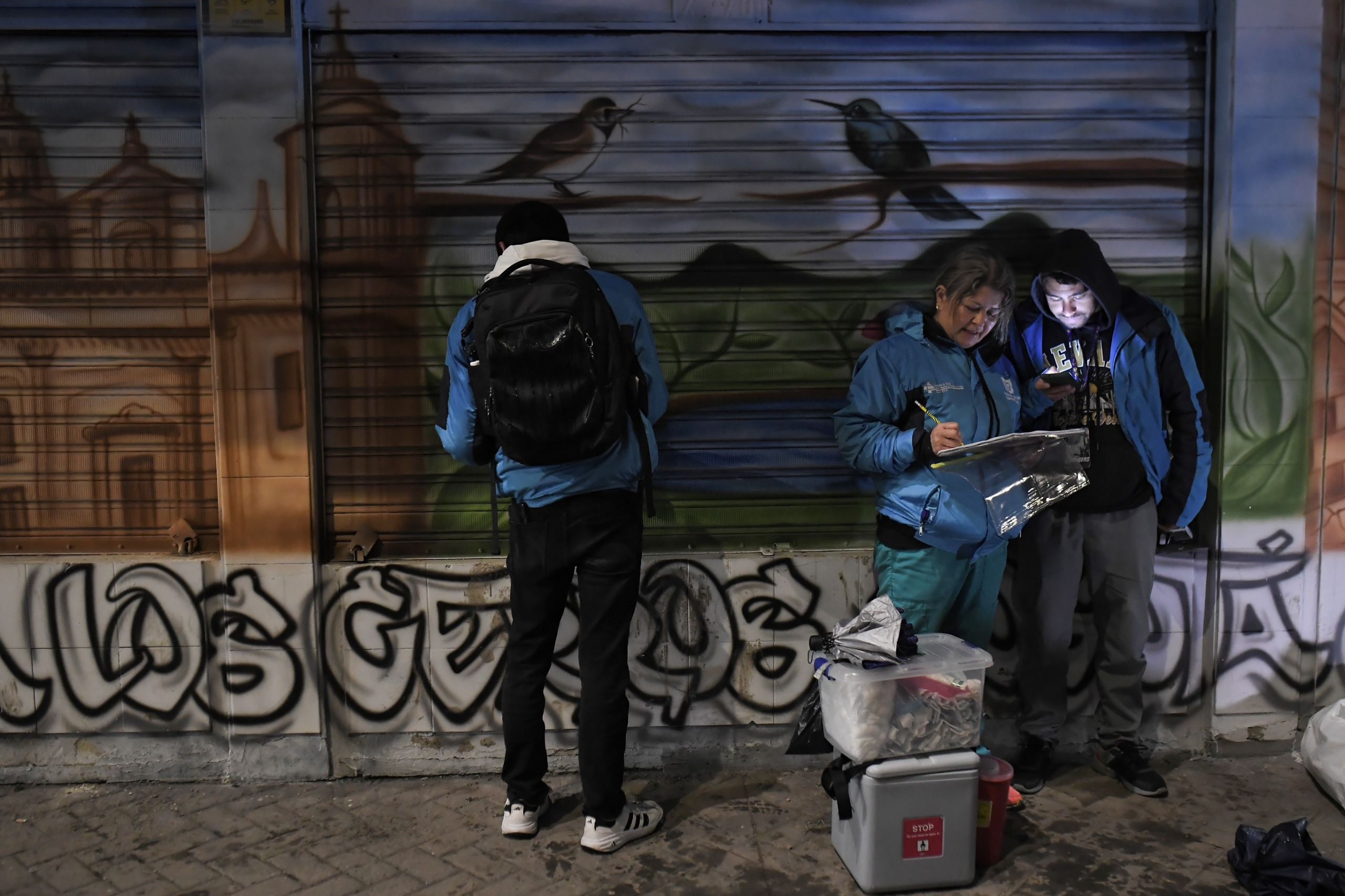 Jornada nocturna de atención a habitantes de calle.