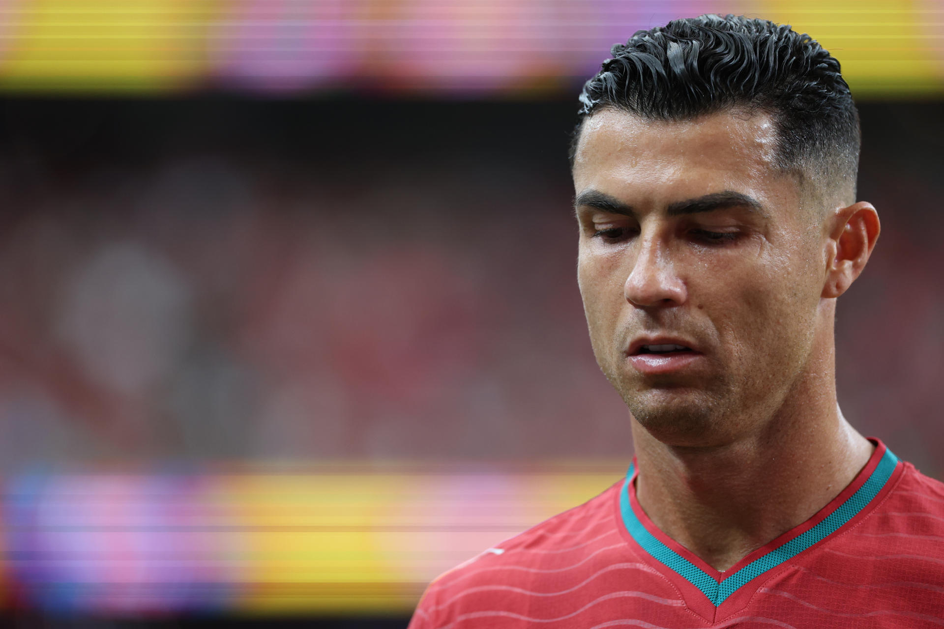 HOUSTON (EEUU), 17/06/2026.- El delantero de Portugal Cristiano Ronaldo durante el partido del Grupo K del Mundial 2026 que disputan las selecciones nacionales de Portugal y República Democrática del Congo este miércoles, en el Estadio Houston (Texas). EFE/ Carlos Ramírez