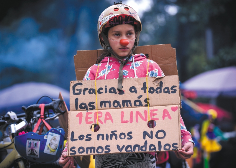 En la tarde se registraron algunos enfrentamientos en las localidades de Kennedy y Usme.