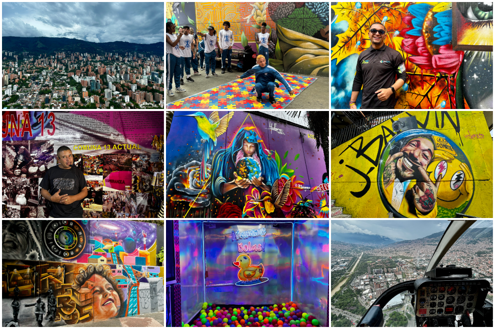 El colorido “tour” de la Comuna 13 es muy apetecido por viajeros nacionales y extranjeros.