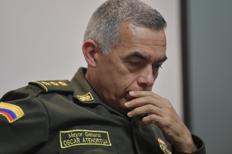 “La Policía no va a parar, no va a ceder”: General Óscar Atehortúa