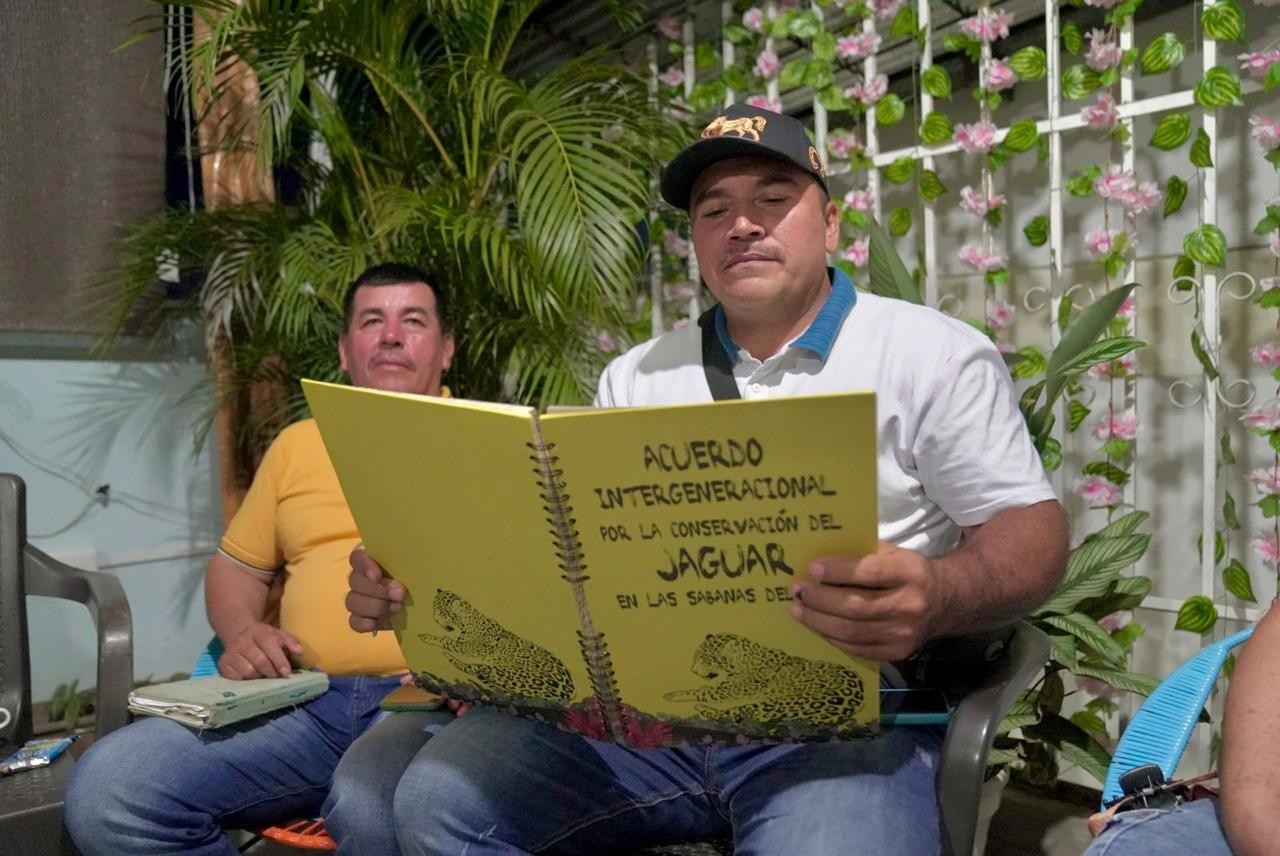 Ricardo Osorio, uno de los líderes de la Asociación Empresarial Campesinos del Yarí, Asecady, firmante del Acuerdo Intergeneracional para la protección del Jaguar