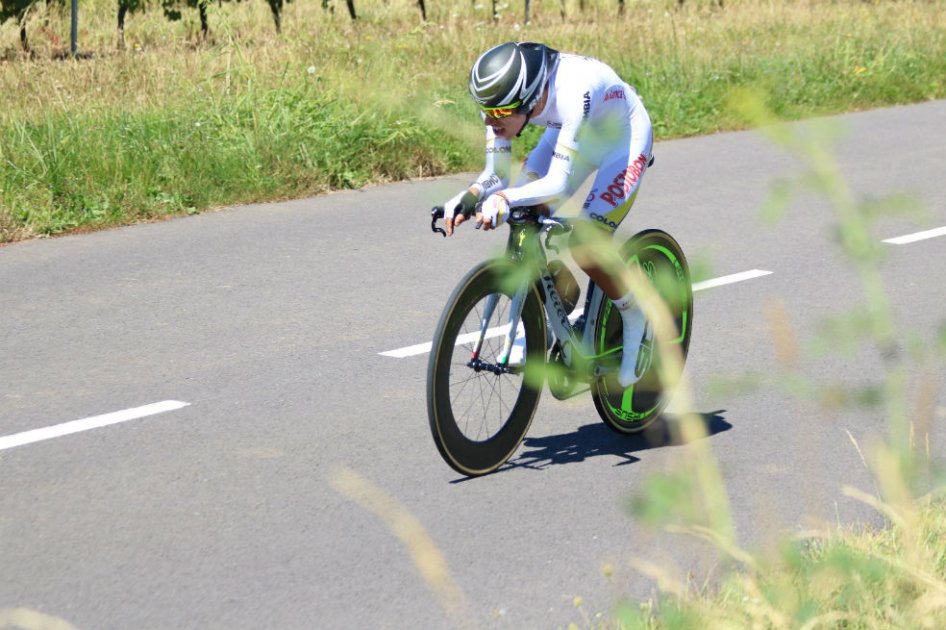 Daniel Martínez, pedalista de la Selección Colombia en el Tour de L'Avenir. Foto: Eder Garcés