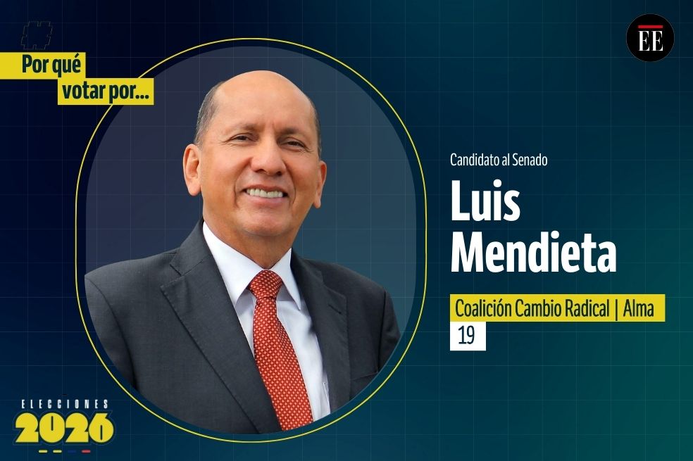 “Por qué votar por”: Luis Mendieta, candidato al Senado