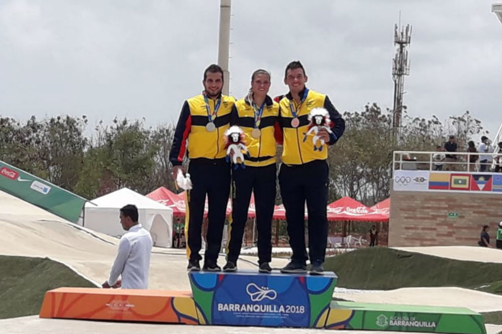 La colombiana Gabriela Bollé, oro en el BMX de los Centroamericanos