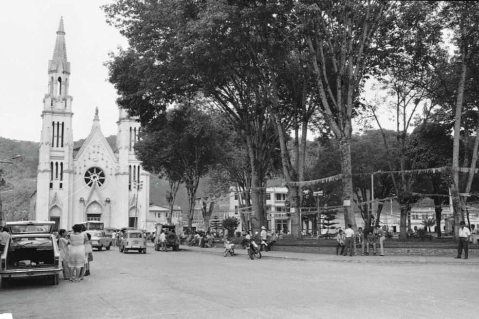 Imagen del parque central de El Líbano, Tolima. 