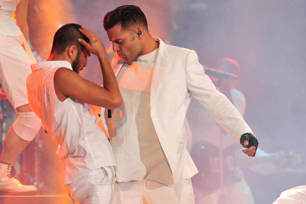 Ricky Martin en la jornada inaugural del Festival de Viña del Mar