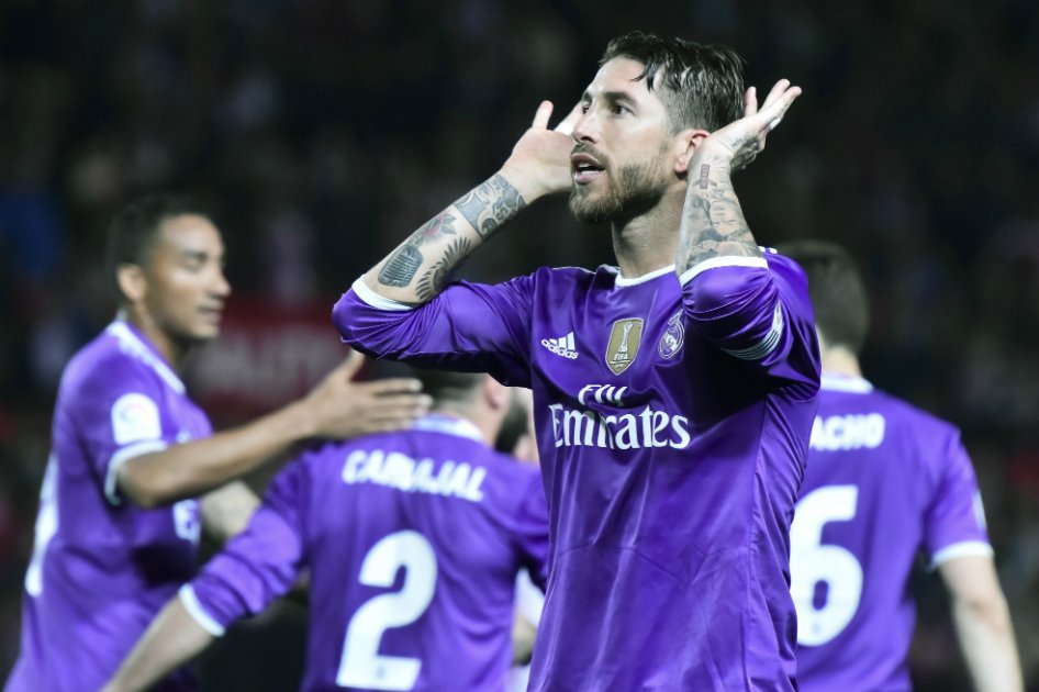El defensa Sergio Ramos fue el autor del segundo gol. / EFE