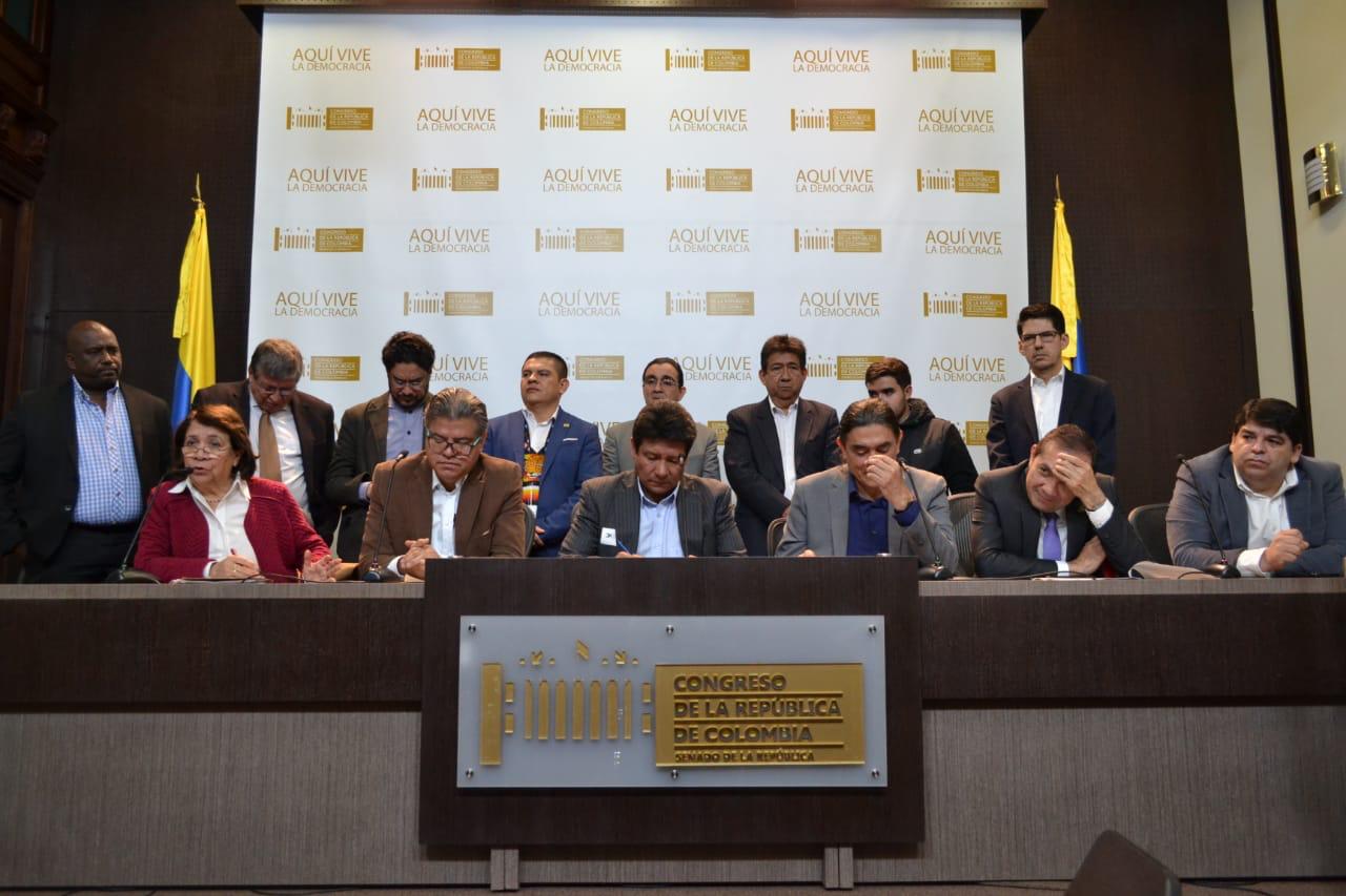 Bancada alternativa se suma al paro nacional del 21 de noviembre