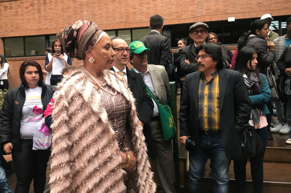 Piedad Córdoba inscribió su candidatura a la Presidencia