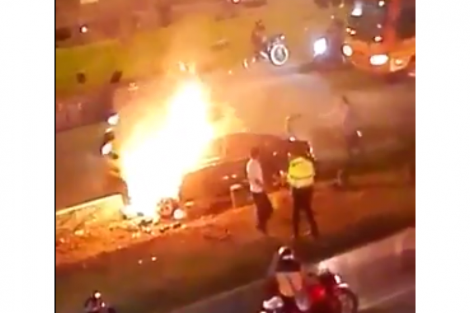 Altibajo en Avenida Boyacá con calle 80 habría provocado accidente de tránsito