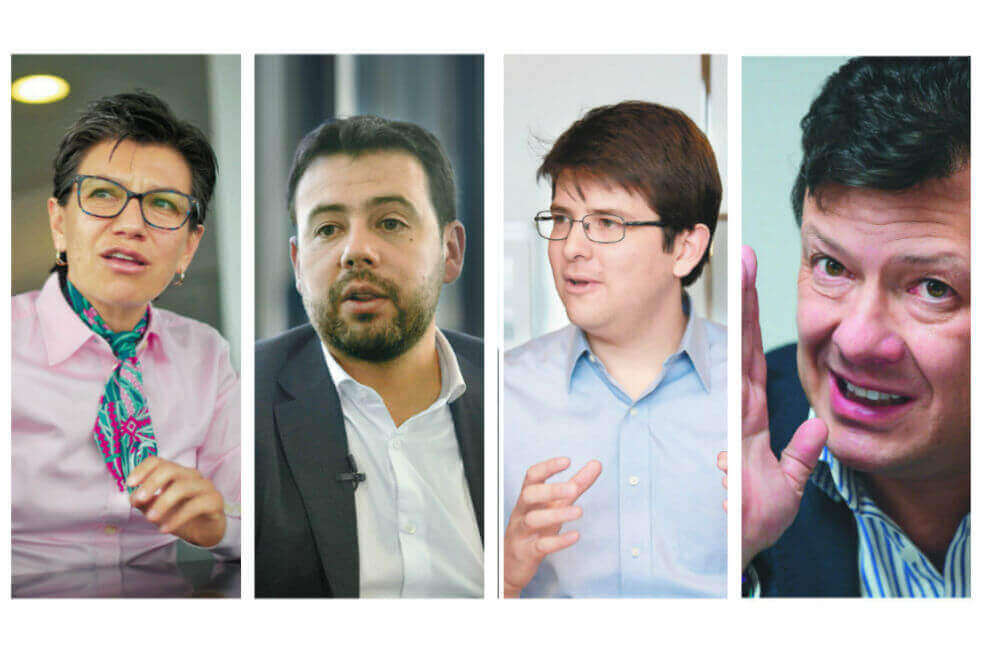 ¿De qué hablan los candidatos a la Alcaldía de Bogotá en sus redes sociales?