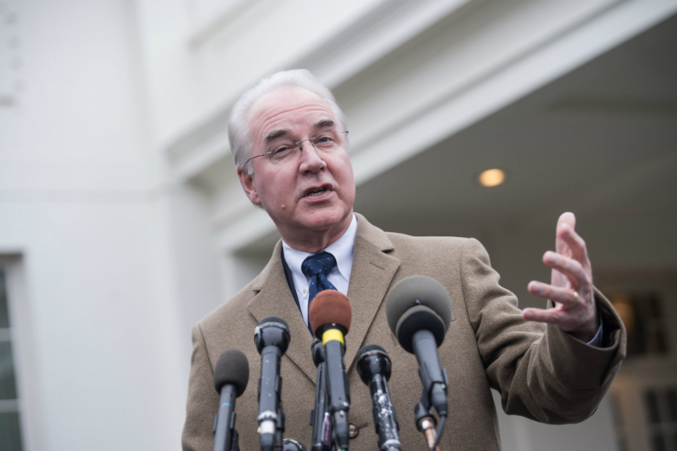 El secretario de Salud de los Estados Unidos, Tom Price.  / AFP