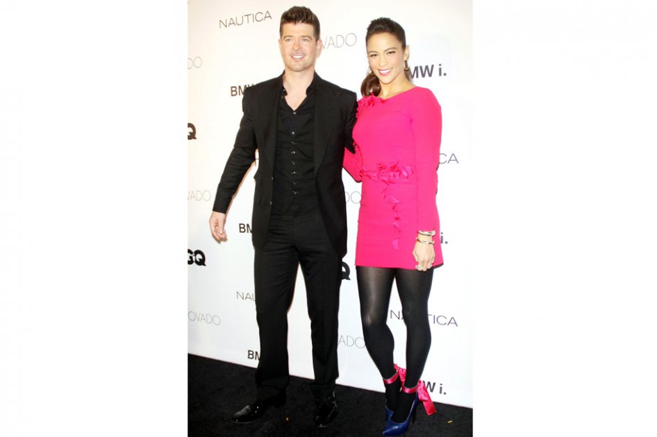 Robin Thicke y Paula Patton.