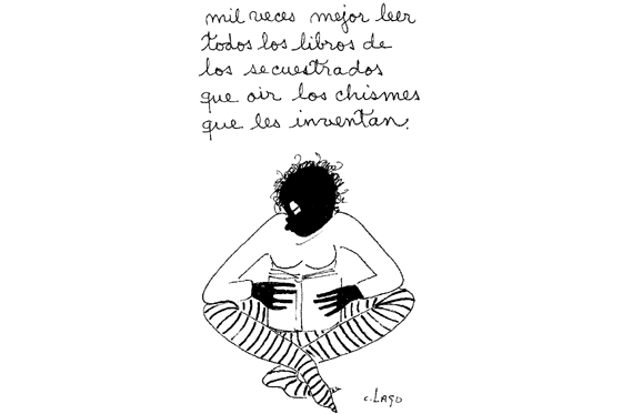 Libros de secuestrados