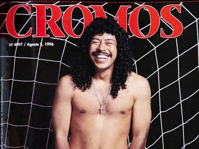 Higuita desnudo y más portadas icónicas de Cromos con jugadores de Colombia