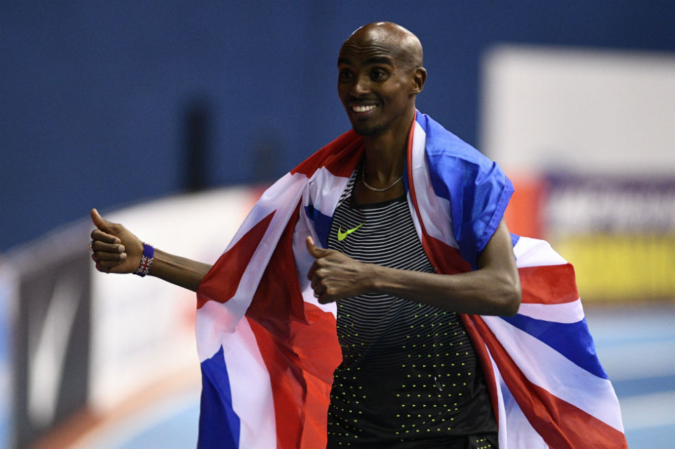 Mo Farah batió su récord europeo en los 5.000 metros en pista cubierta