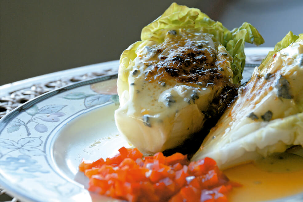 Receta: Corazones de tudela en salsa de queso azul